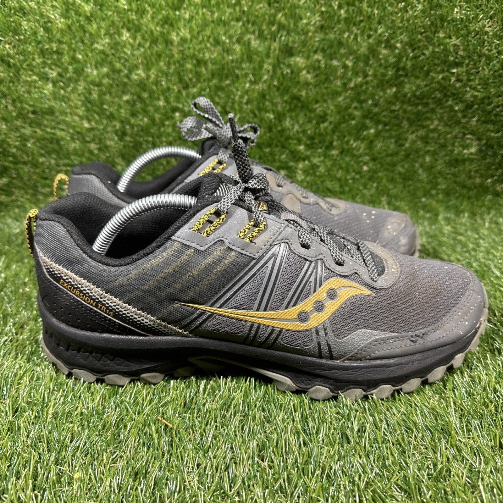 Womens Saucony Excursion TR14 size 9.5 Black Athletic Trail Running Shoes