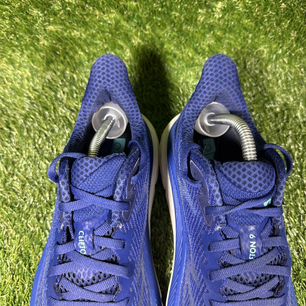 HOKA ONE ONE Clifton Running Sneakers Women 7B Blue/Aqua Casual Athletic Shoes