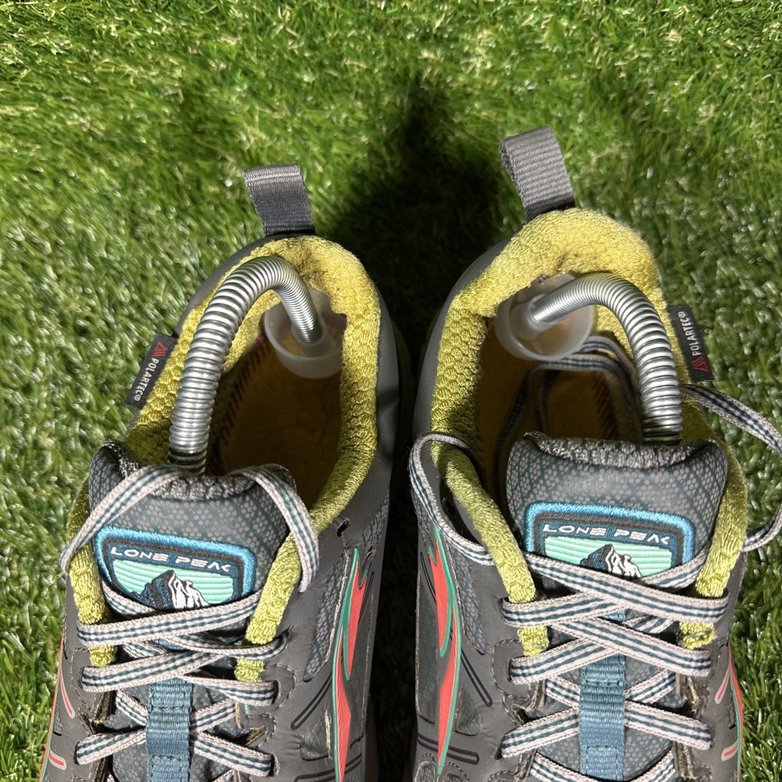 Altra Lone Peak 3 Zero Drop Trail Running Shoe Gaiter Trap Green Sz 10.5 Womens